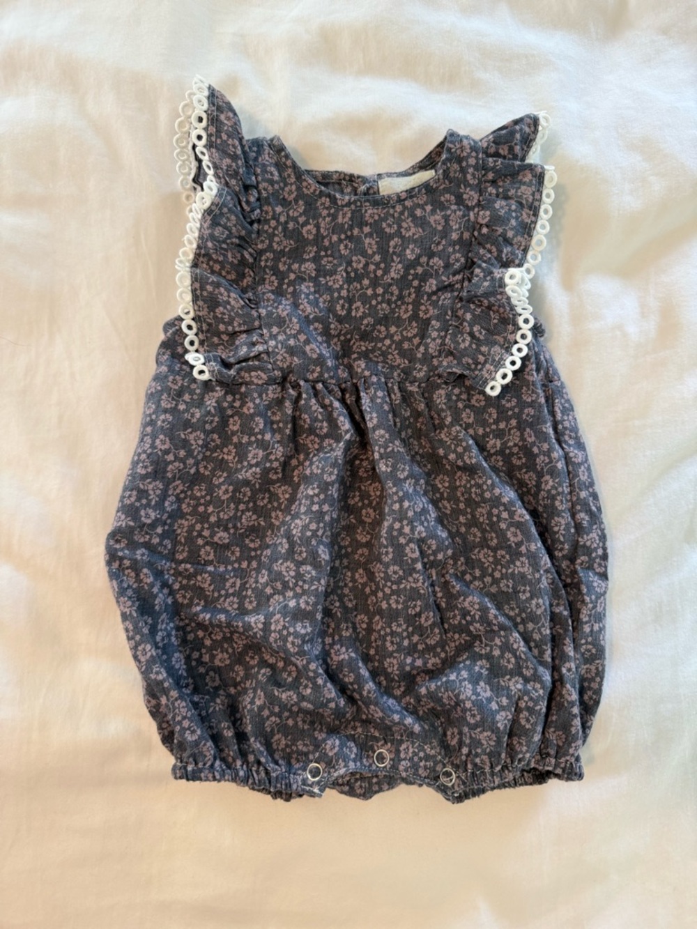 Vignette Baby Girl Bubble Romper- Size 6-12 Months